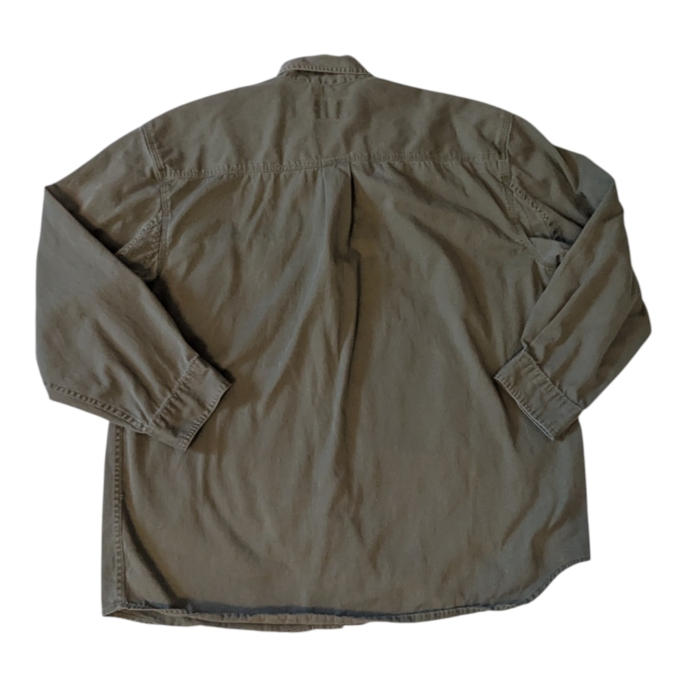 C.E. Schmidt Work Wear Army Green Cotton Button Down Collar LS Shirt Men's XL - Picture 10 of 10